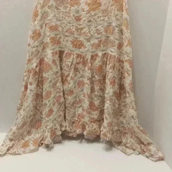 Free People Intimately Voile Trapeze Slip Ditsy Floral Lace Mini Dress - Picture 7 of 8